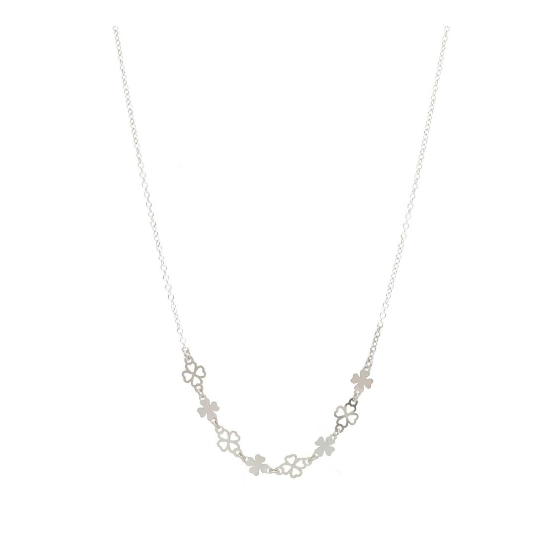 Girocollo in argento 925/ooo con quadrifoglio
