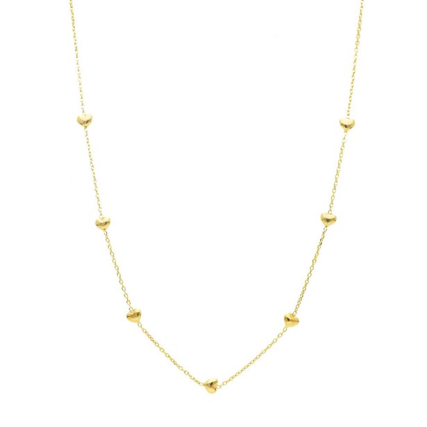 Girocollo in argento dorato 925/ooo con cuore