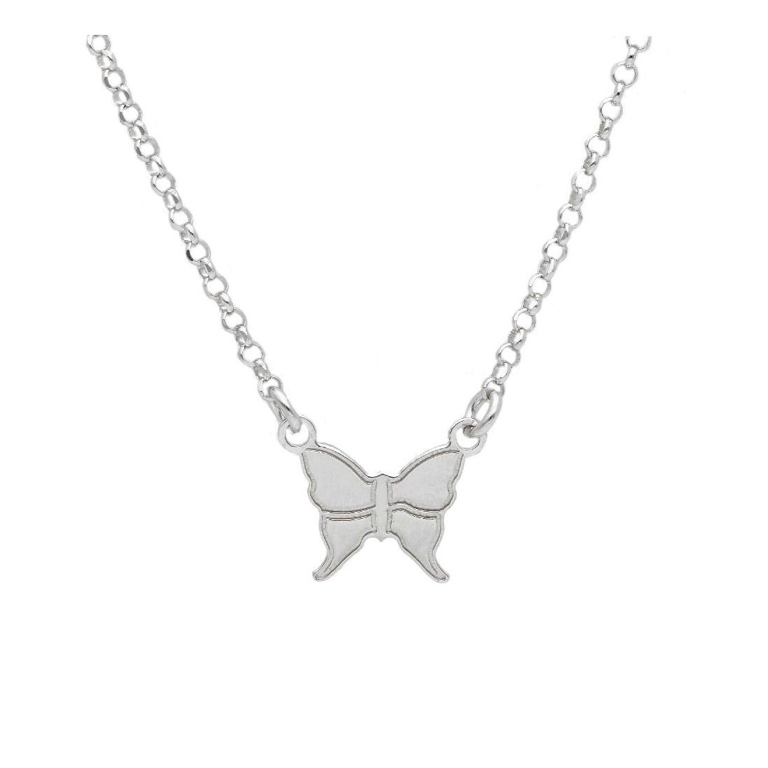 Girocollo in argento 925/ooo con farfalla
