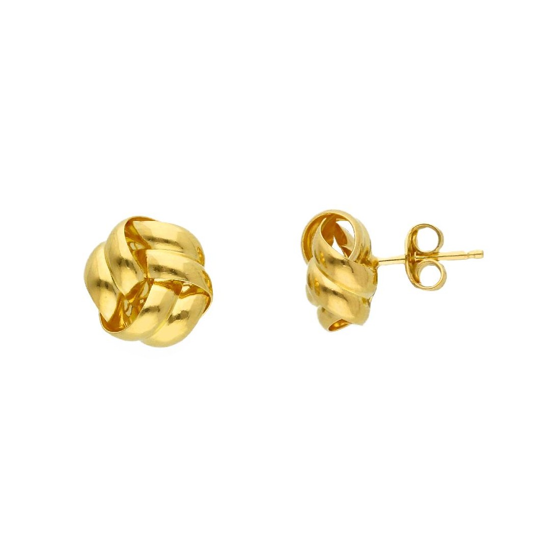 Orecchini in argento dorato 925/ooo con nodo