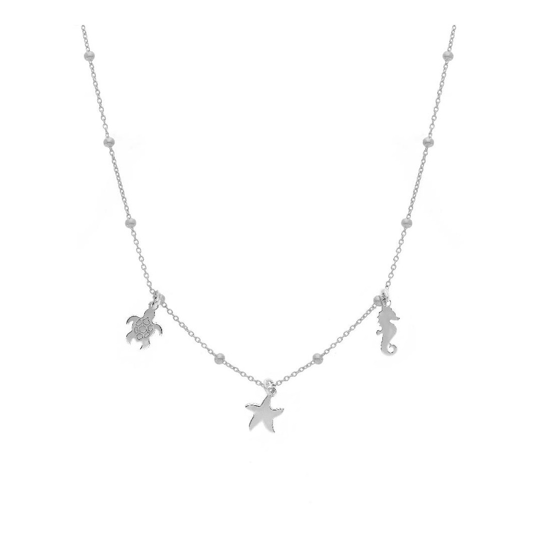 Girocollo in argento 925/ooo con charms