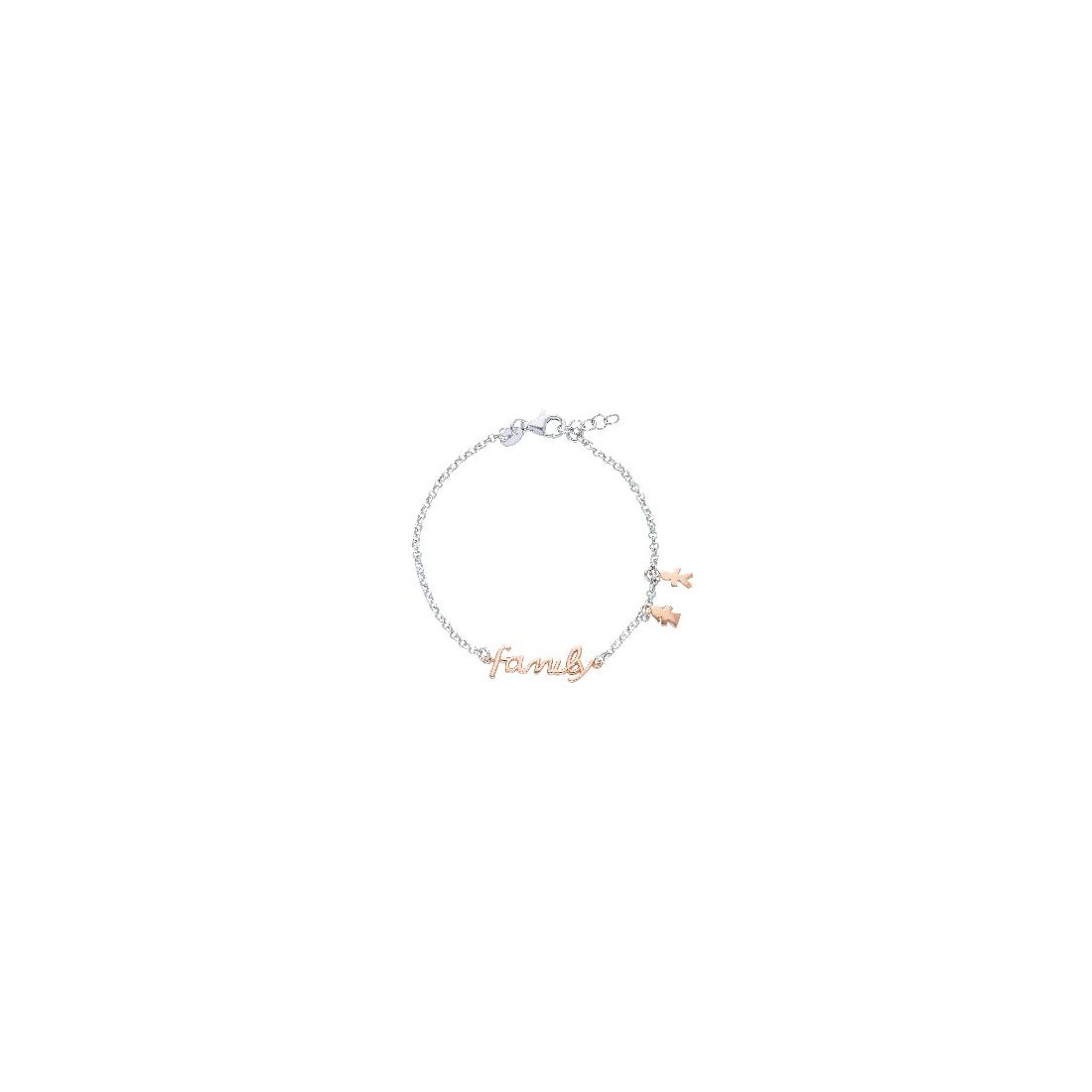 Bracciale in argento bicolore 925/ooo con charms