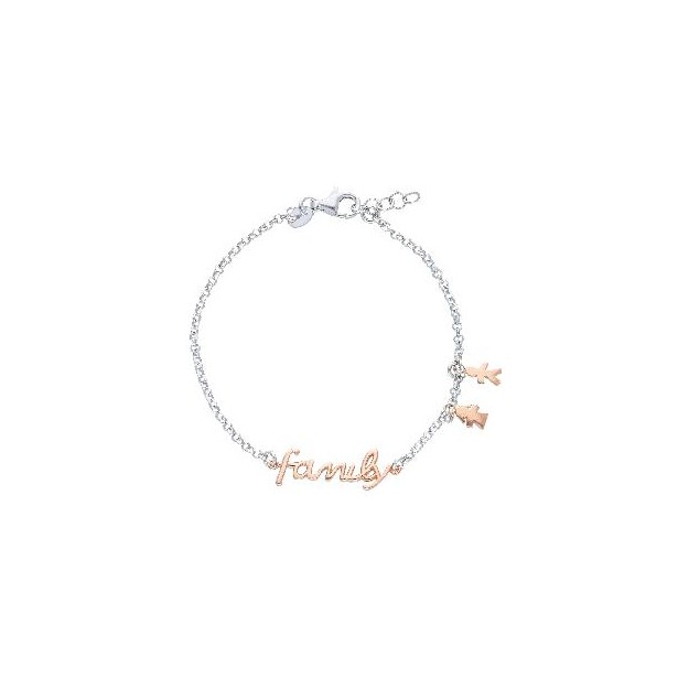 Bracciale in argento bicolore 925/ooo con charms