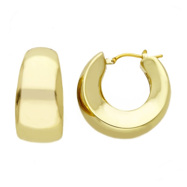 Orecchini cerchio in oro giallo 750/ooo