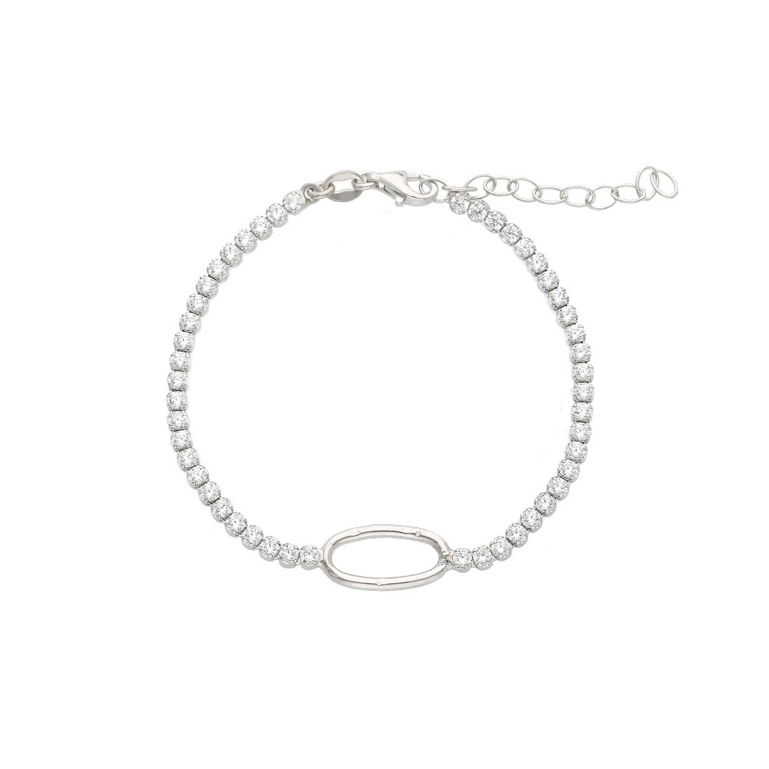 Bracciale tennis in argento 925/ooo e zirconia cubica