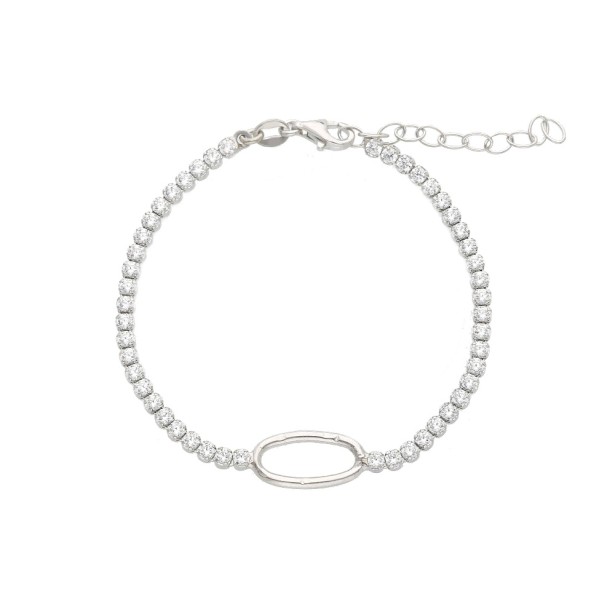 Bracciale tennis in argento 925/ooo e zirconia cubica