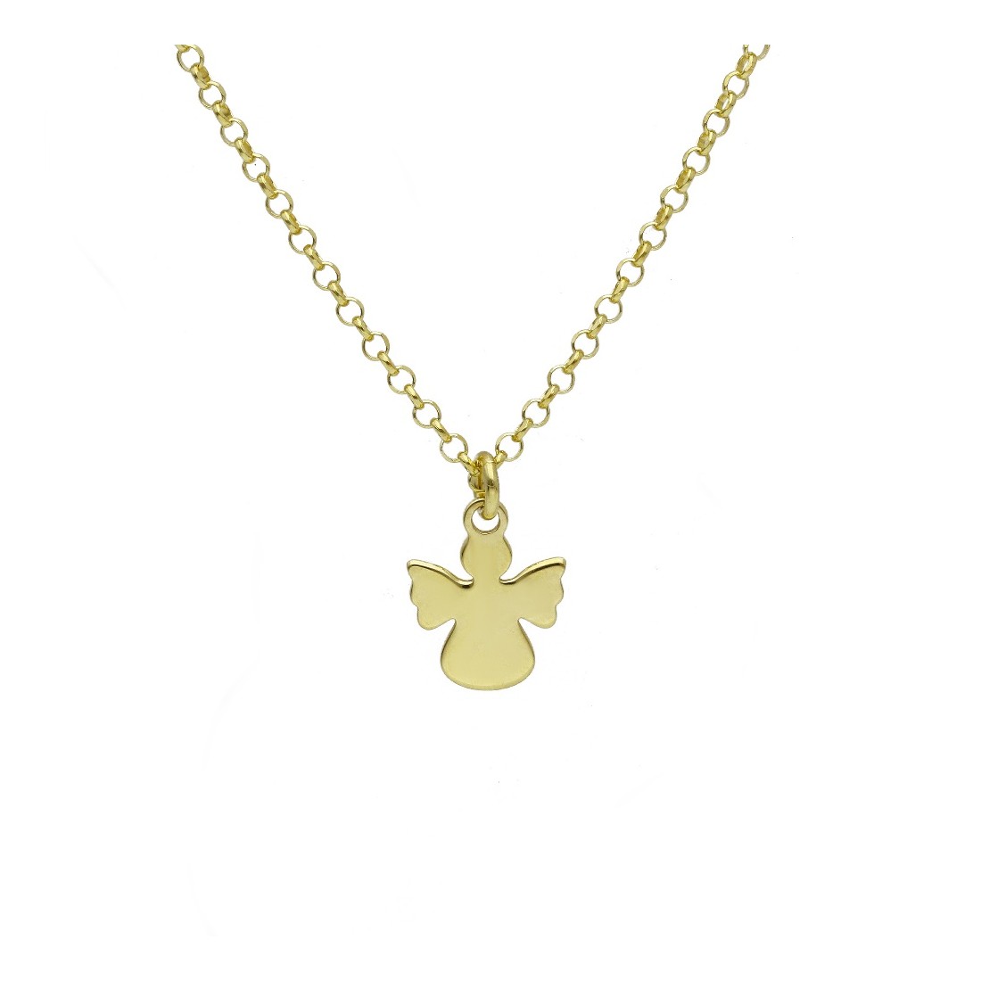 Girocollo in argento dorato 925/ooo con angelo