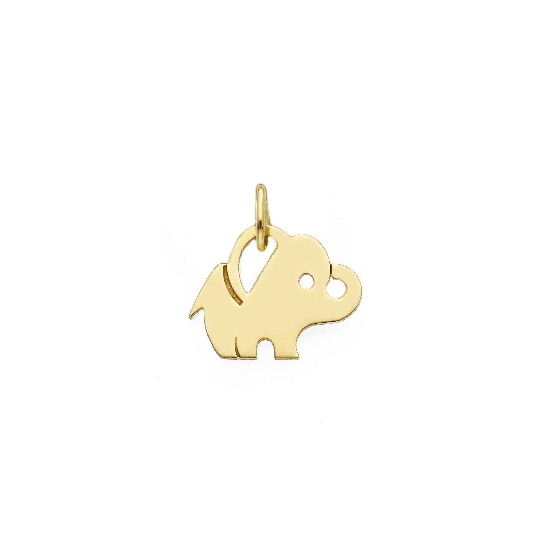 Ciondolo in oro giallo 750/ooo con elefante