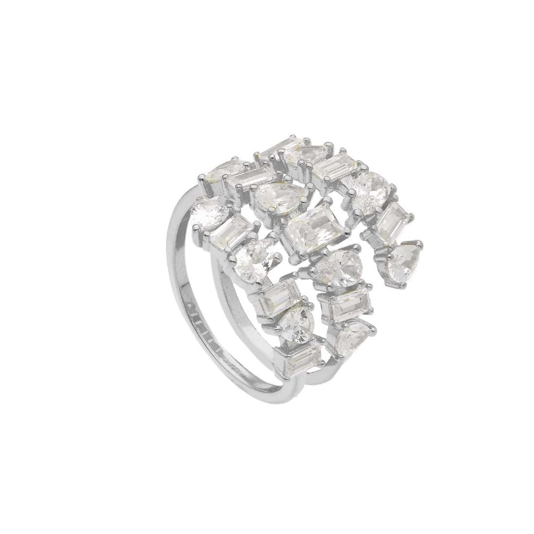 Anello in argento 925/ooo e zirconia cubica