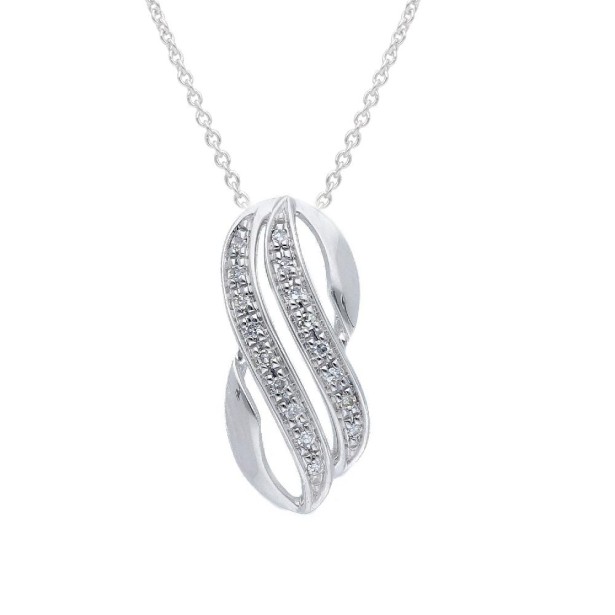 Girocollo in oro bianco 375/°°° e diamante