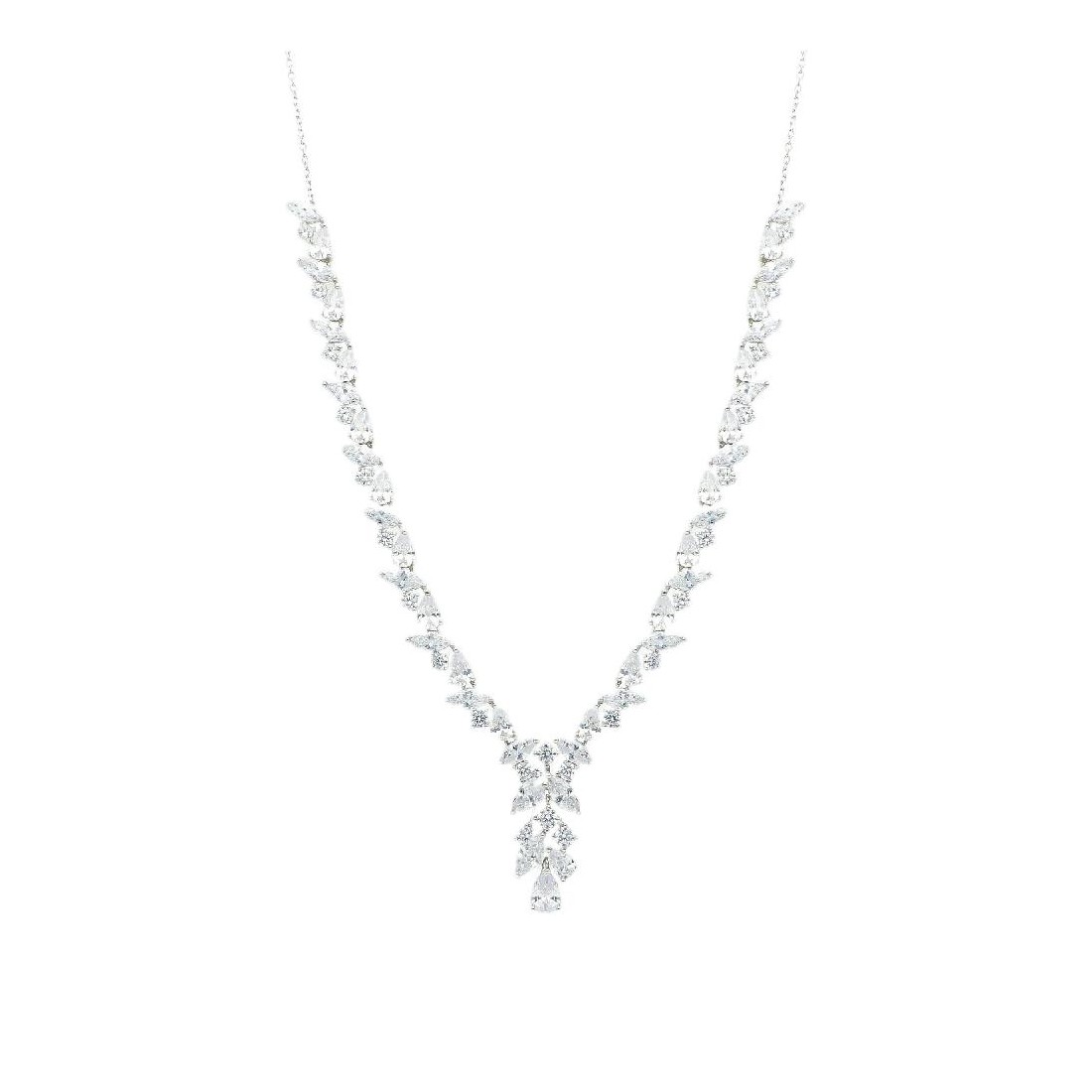 Girocollo in argento 925/ooo e zirconia cubica