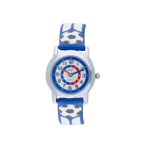 Orologio in metallo e gomma con pallone