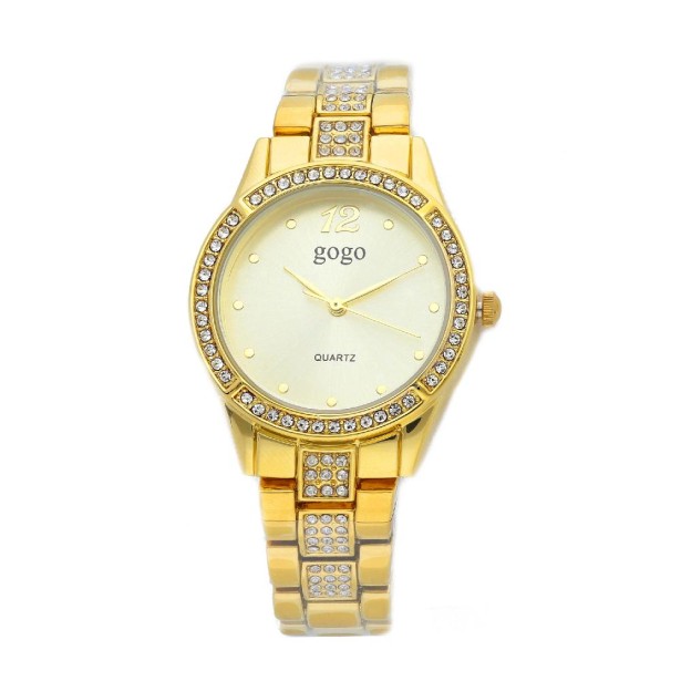 Orologio in metallo e zirconia cubica