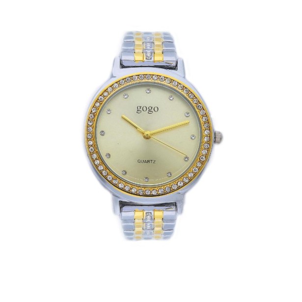 Orologio in metallo e zirconia cubica