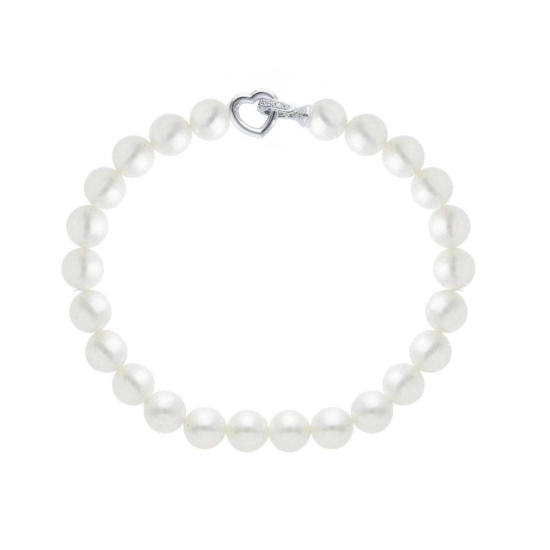 Bracciale in oro bianco 750/°°° diamante e perla