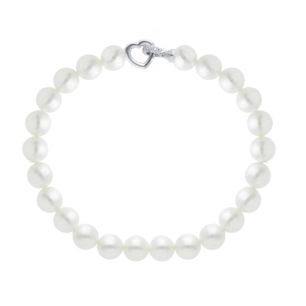 Bracciale in oro bianco 750/°°° diamante e perla