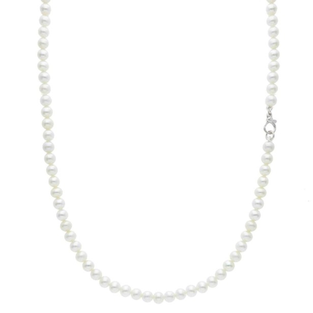 Girocollo in oro bianco 750/°°° e perla