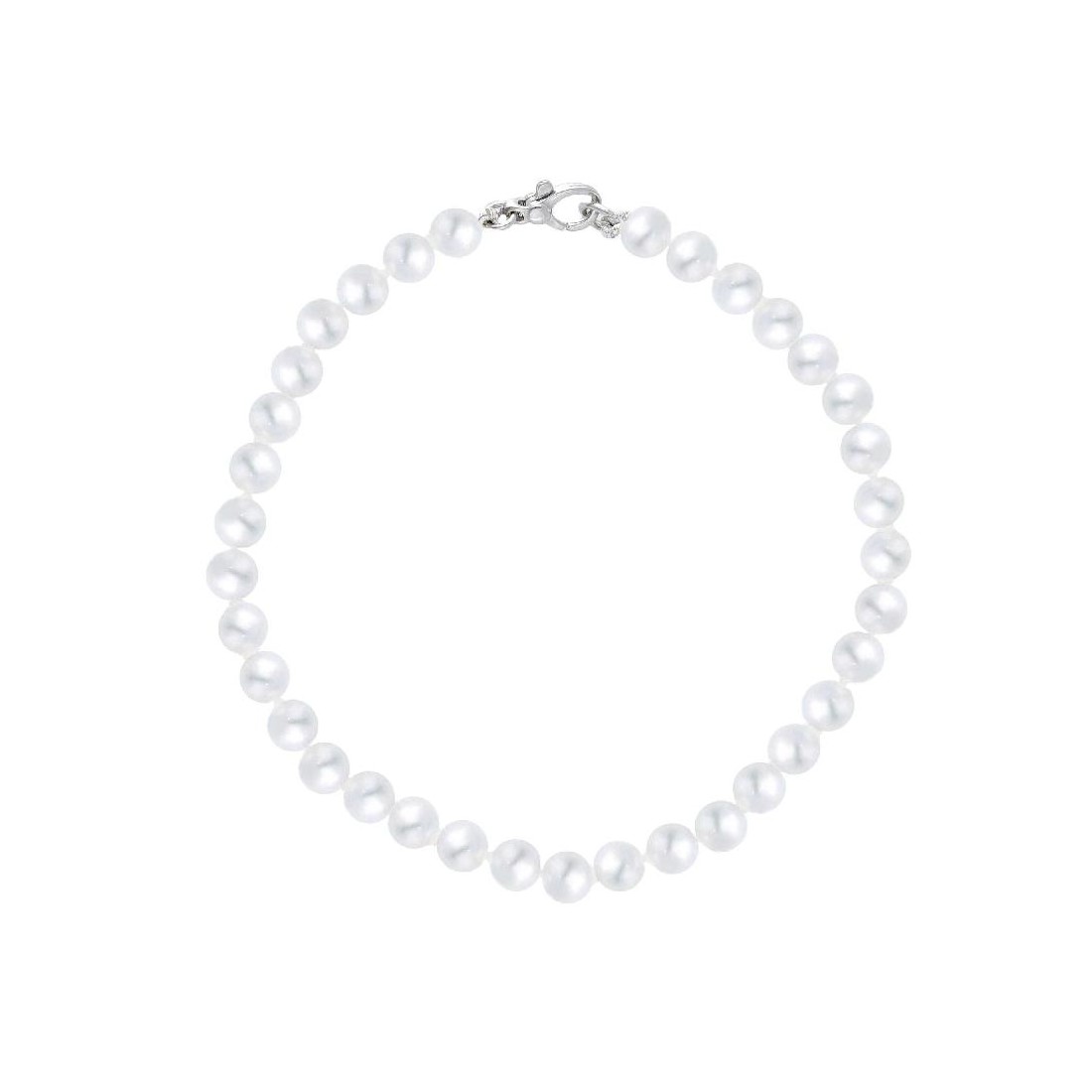 Bracciale in oro bianco 750/°°° e perla