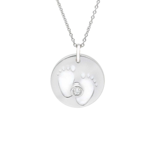 Girocollo in oro bianco 750/°°° diamante e madreperla