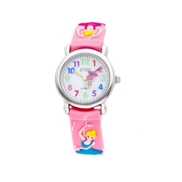 Orologio in acciaio e gomma con ballerina