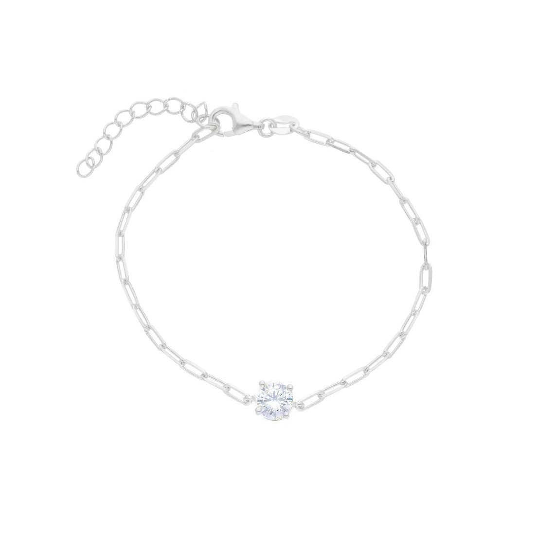 Bracciale punto luce in argento 925/ooo e zirconia cubica