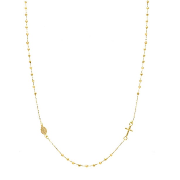 Girocollo rosario in oro giallo 750/ooo