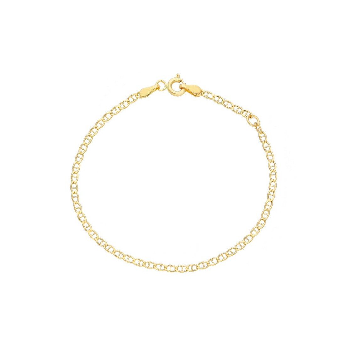 Bracciale catena traversino in oro giallo 750/ooo