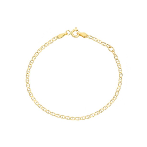 Bracciale catena traversino in oro giallo 750/ooo