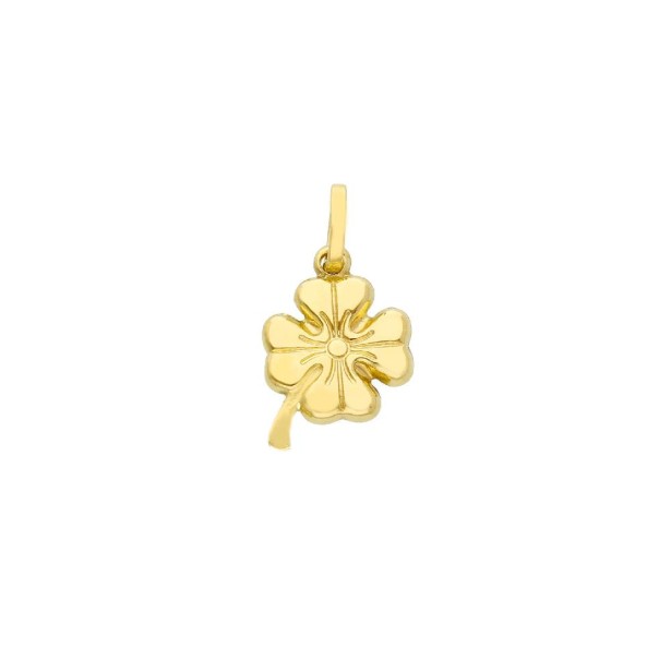 Ciondolo in oro giallo 750/ooo con quadrifoglio