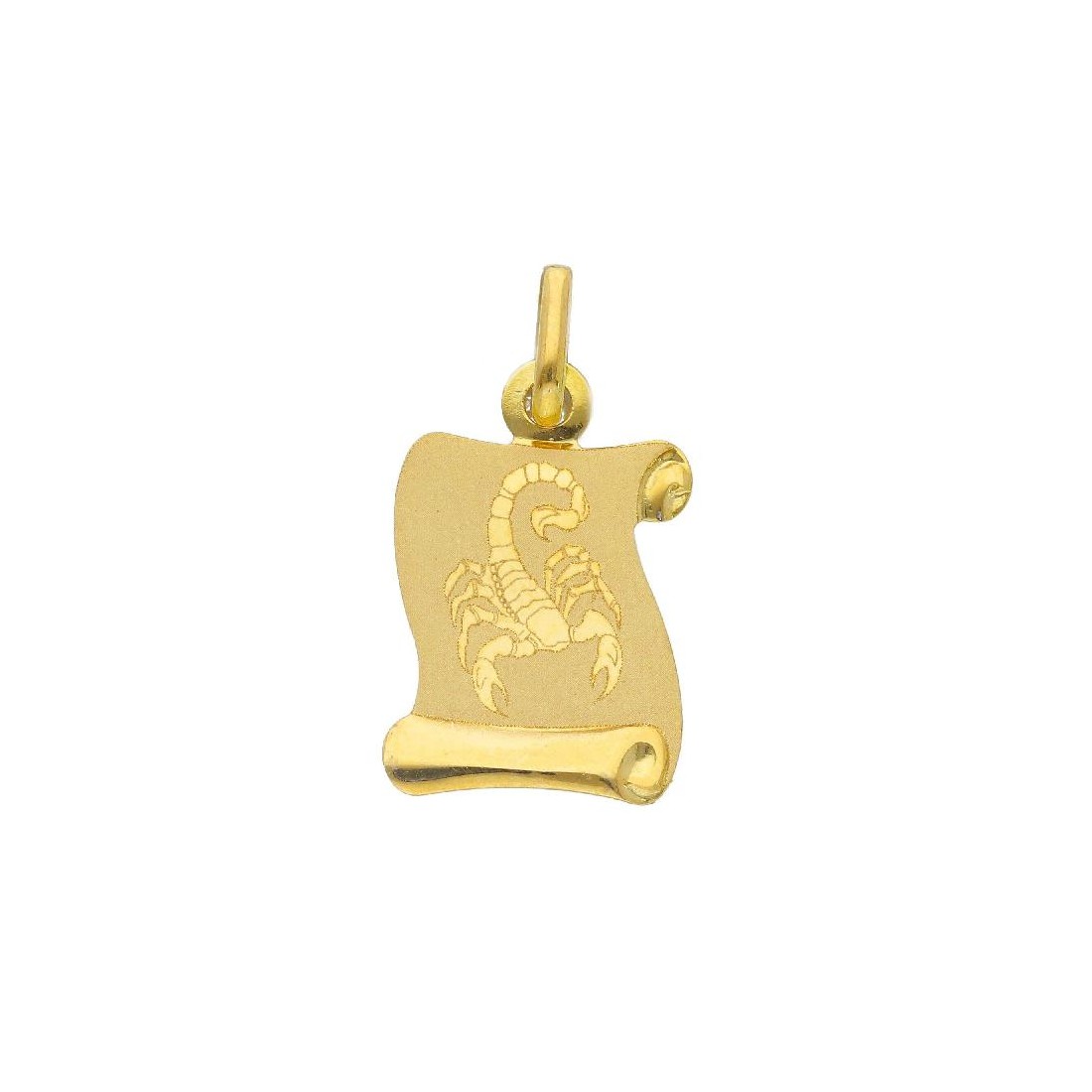 Ciondolo in oro giallo 750/ooo con zodiaco