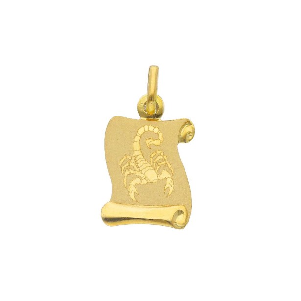 Ciondolo in oro giallo 750/ooo con zodiaco