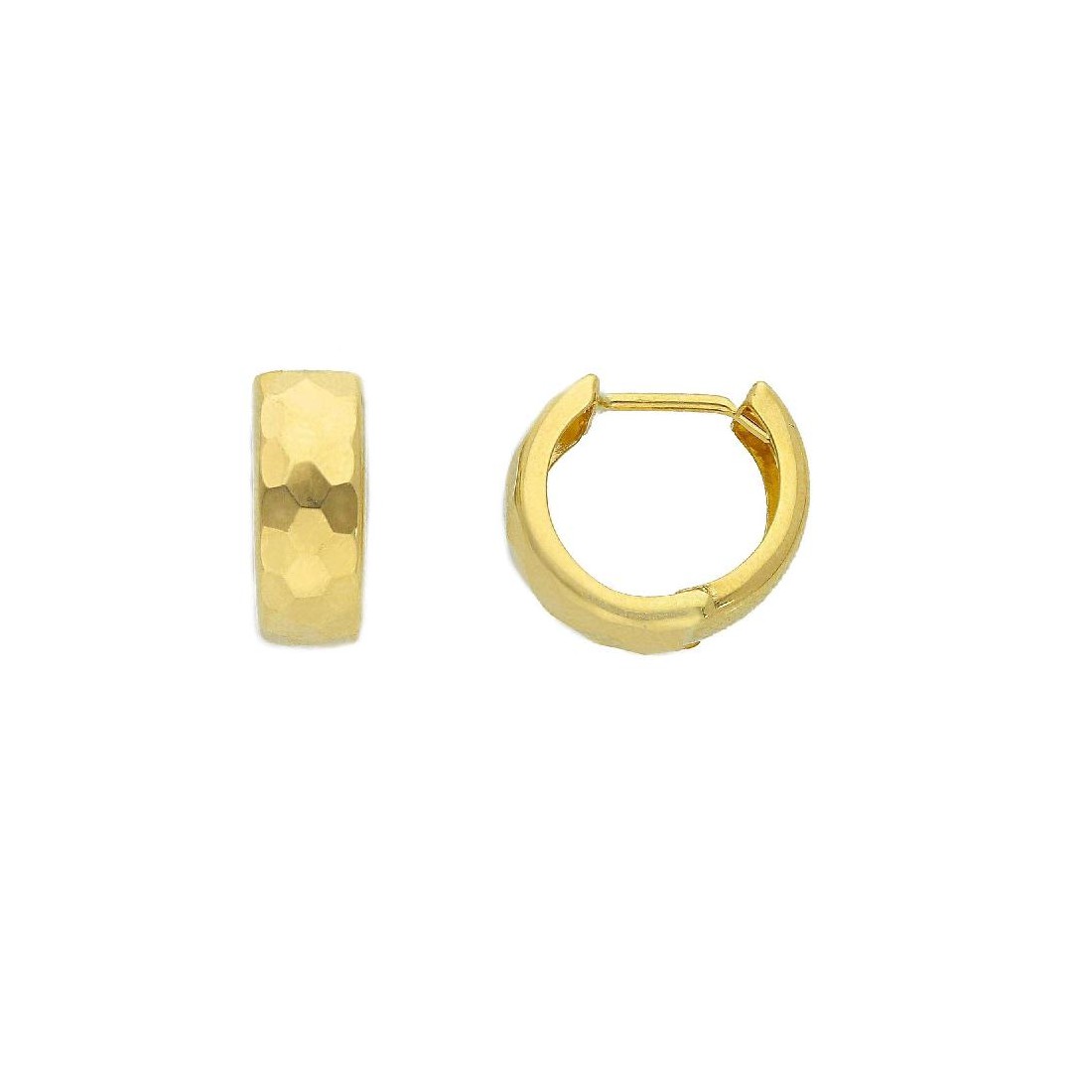 Orecchini cerchio in oro giallo 750/ooo