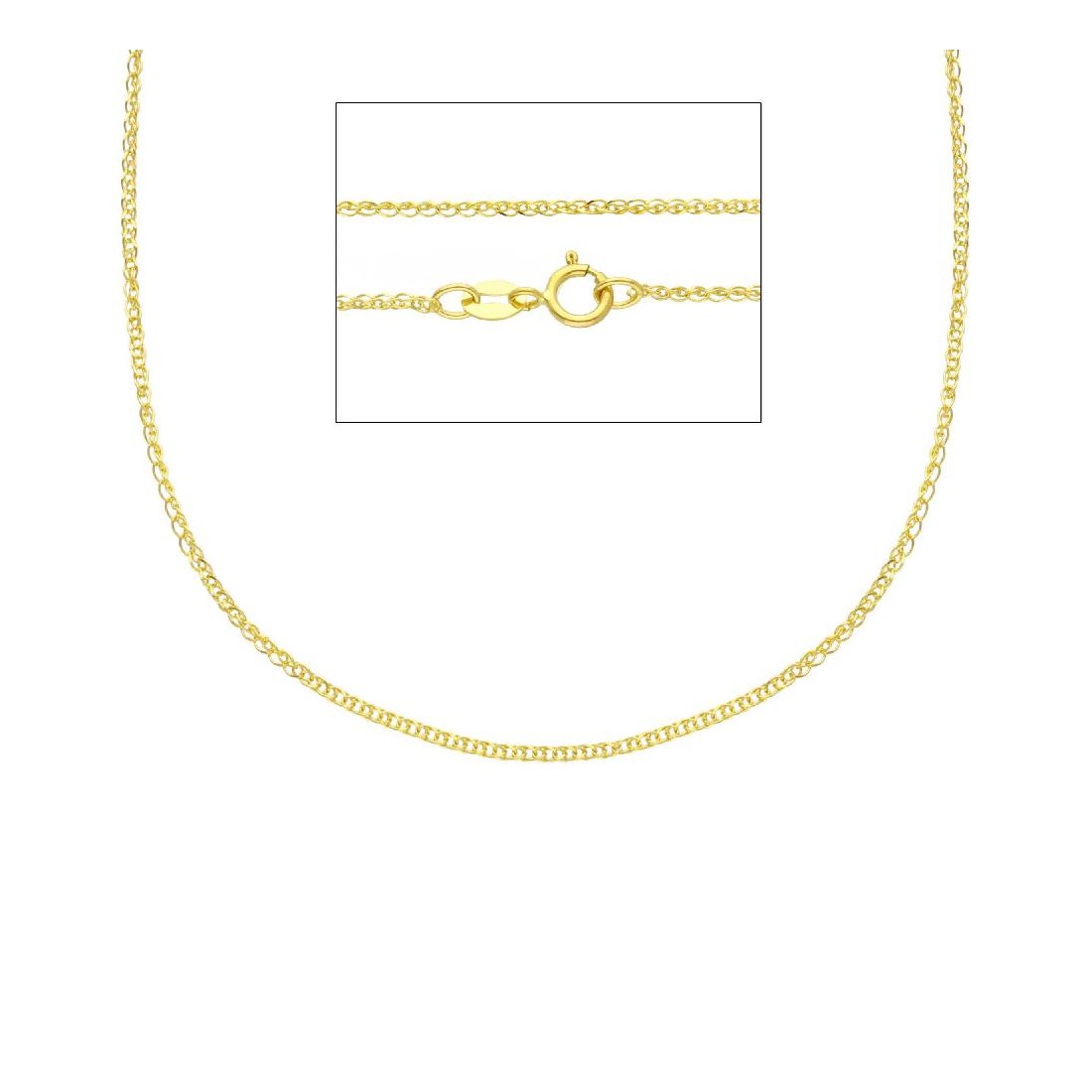 Catena spiga in oro giallo 750/ooo