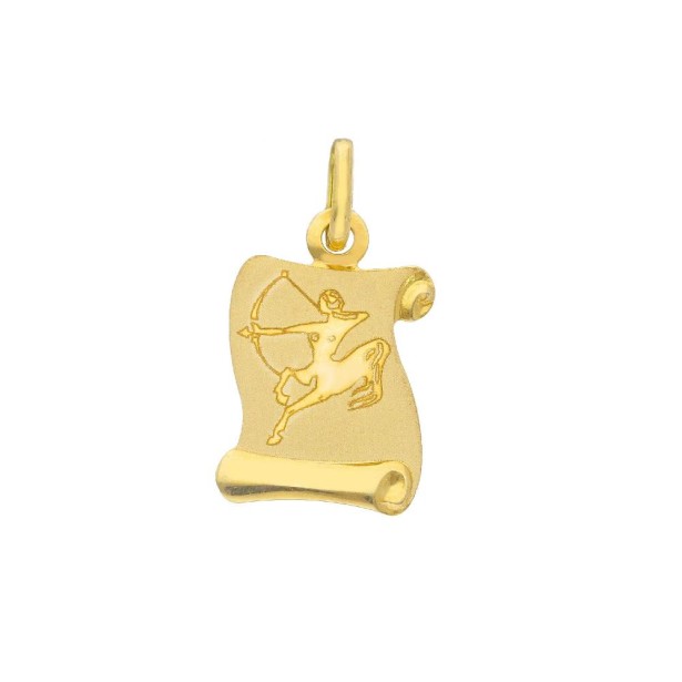 Ciondolo in oro giallo 750/ooo con zodiaco