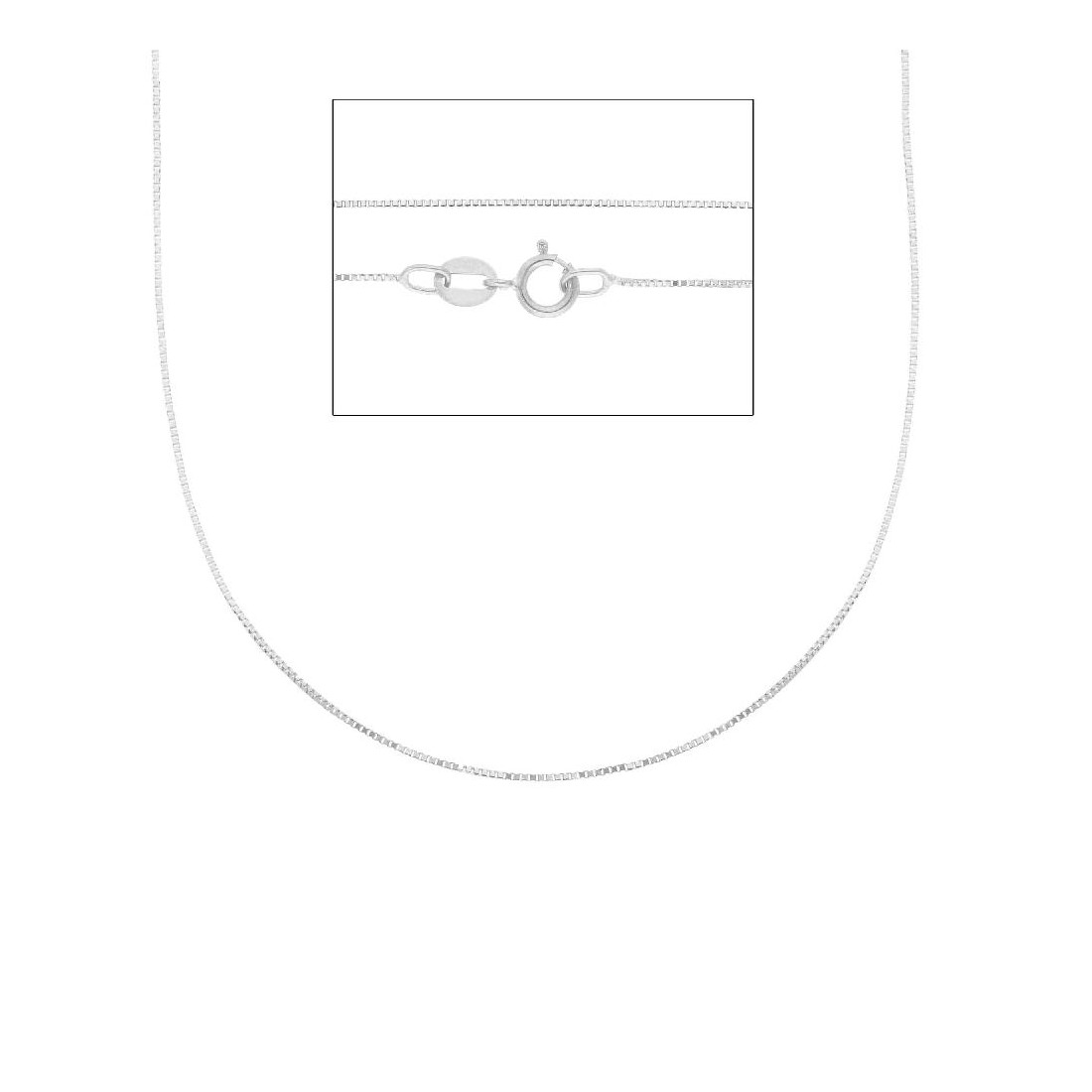 Catena veneta in oro bianco 750/ooo