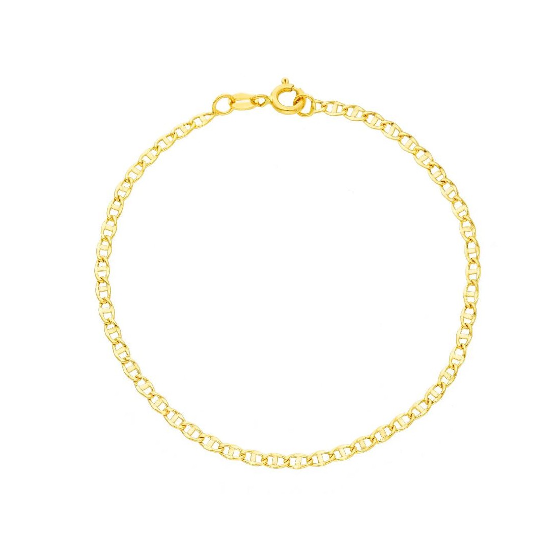 Bracciale catena traversino in oro giallo 750/ooo