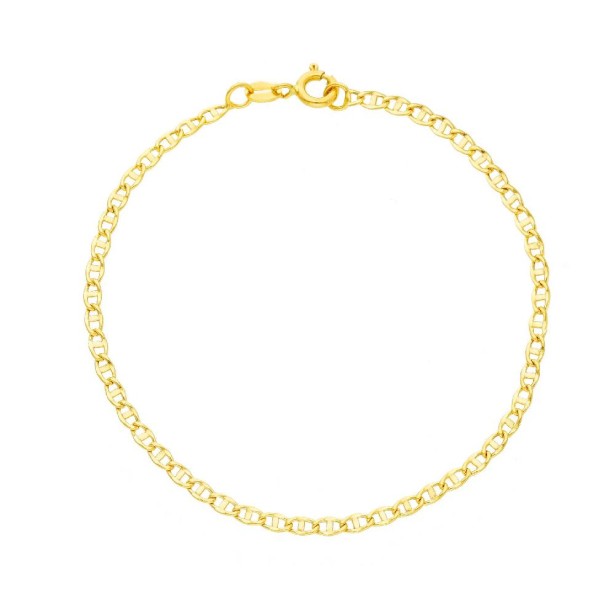 Bracciale catena traversino in oro giallo 750/ooo