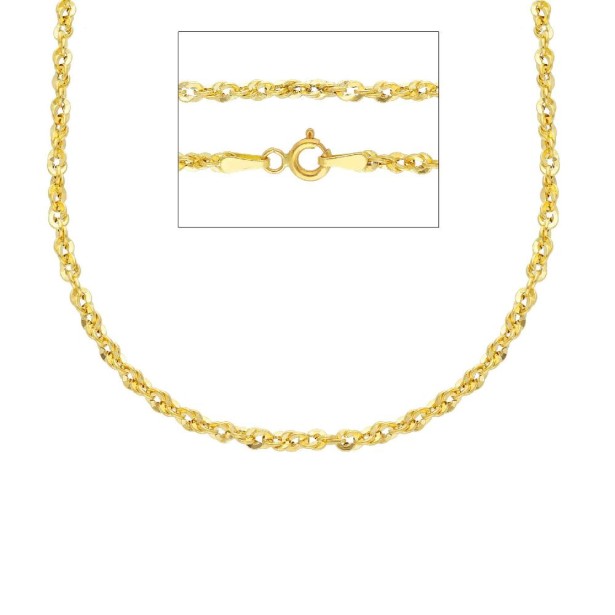 Catena corda in oro giallo 750/ooo