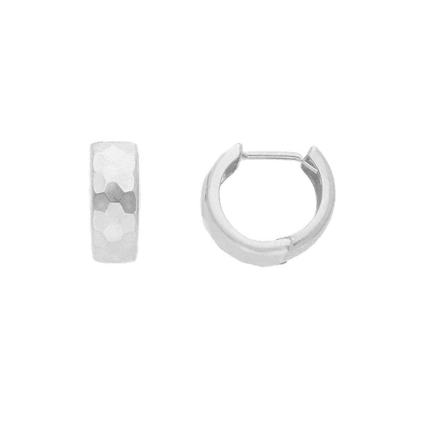 Orecchini cerchio in oro bianco 750/ooo