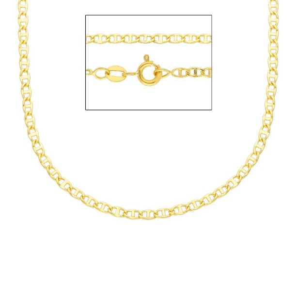 Catena traversino in oro giallo 750/°°°