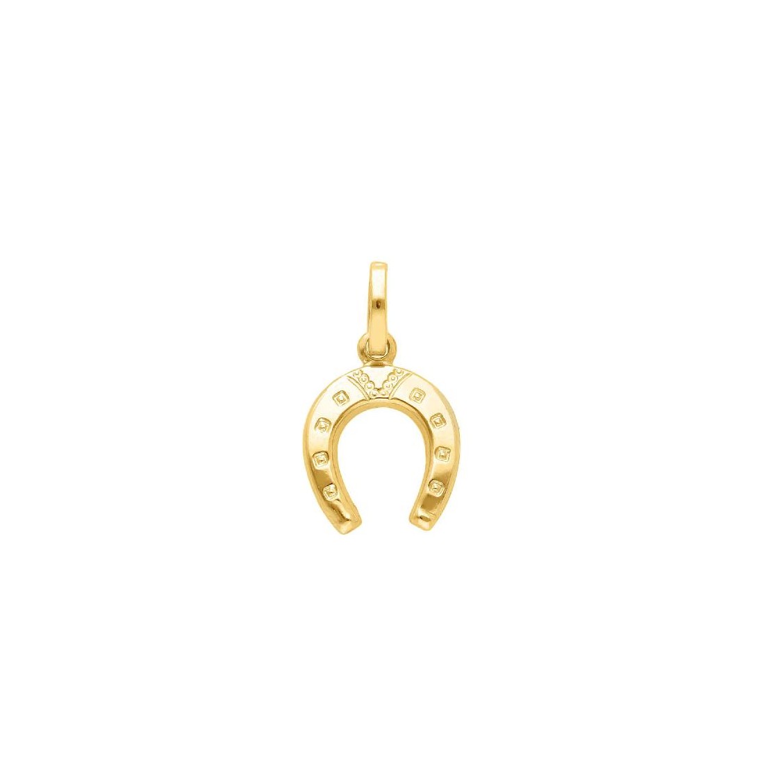 Ciondolo in oro giallo 750/ooo con ferro di cavallo