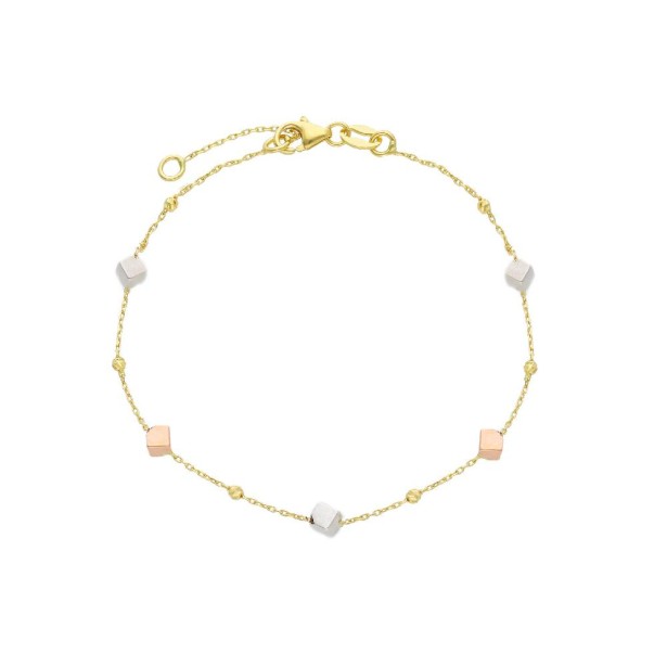Bracciale in oro tre colori 750/ooo