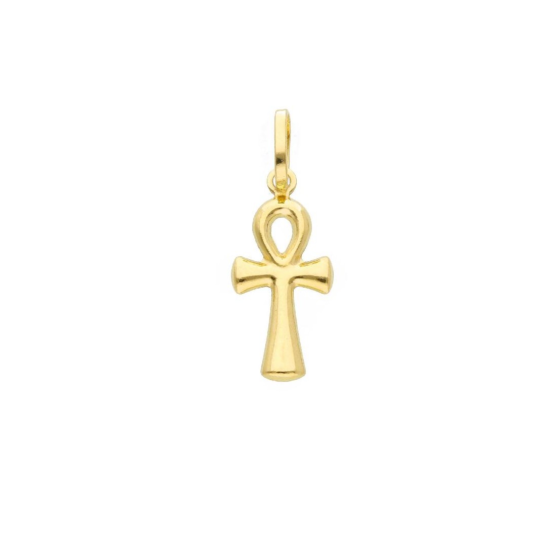 Ciondolo in oro giallo 750/ooo con chiave della vita