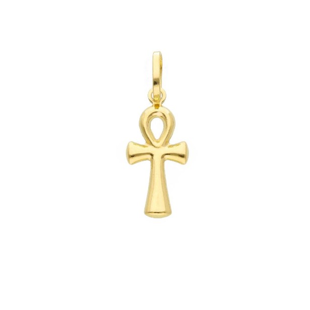 Ciondolo in oro giallo 750/ooo con chiave della vita
