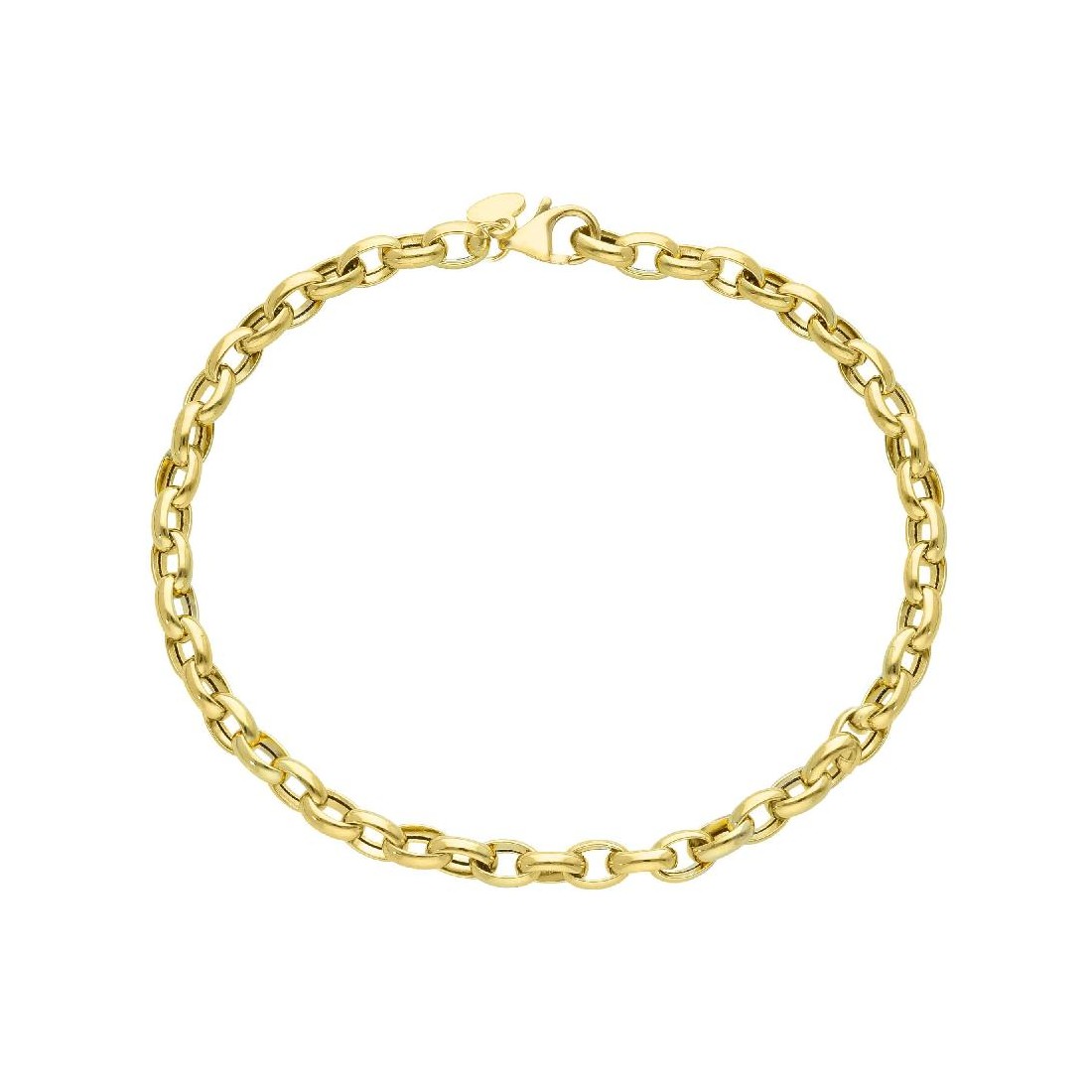 Bracciale catena rolò in oro giallo 750/ooo