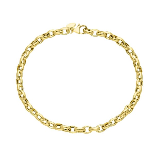 Bracciale catena rolò in oro giallo 750/ooo