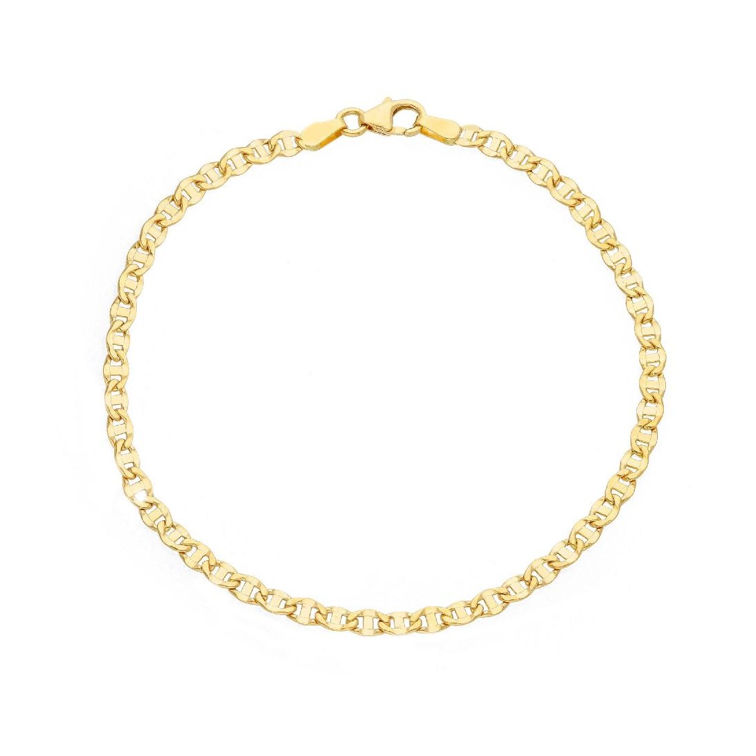 Bracciale catena traversino in oro giallo 750/ooo