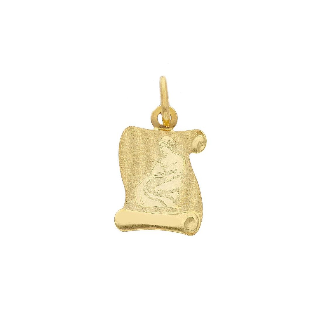 Ciondolo in oro gialo 750/°°° con zodiaco