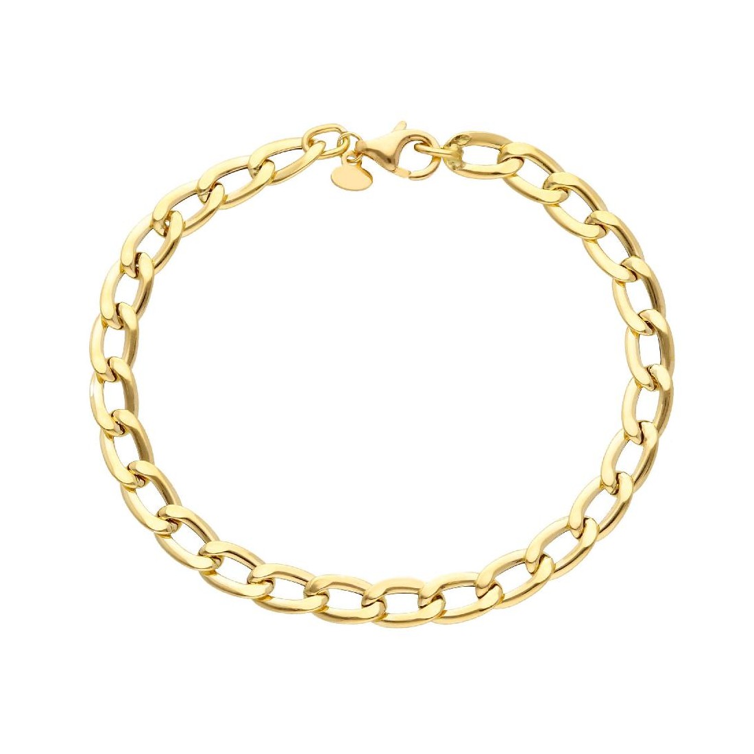 Bracciale groumette in oro giallo 750/ooo