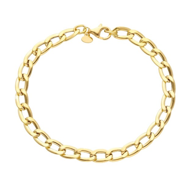 Bracciale groumette in oro giallo 750/ooo